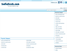 Tablet Screenshot of indiaseek.com
